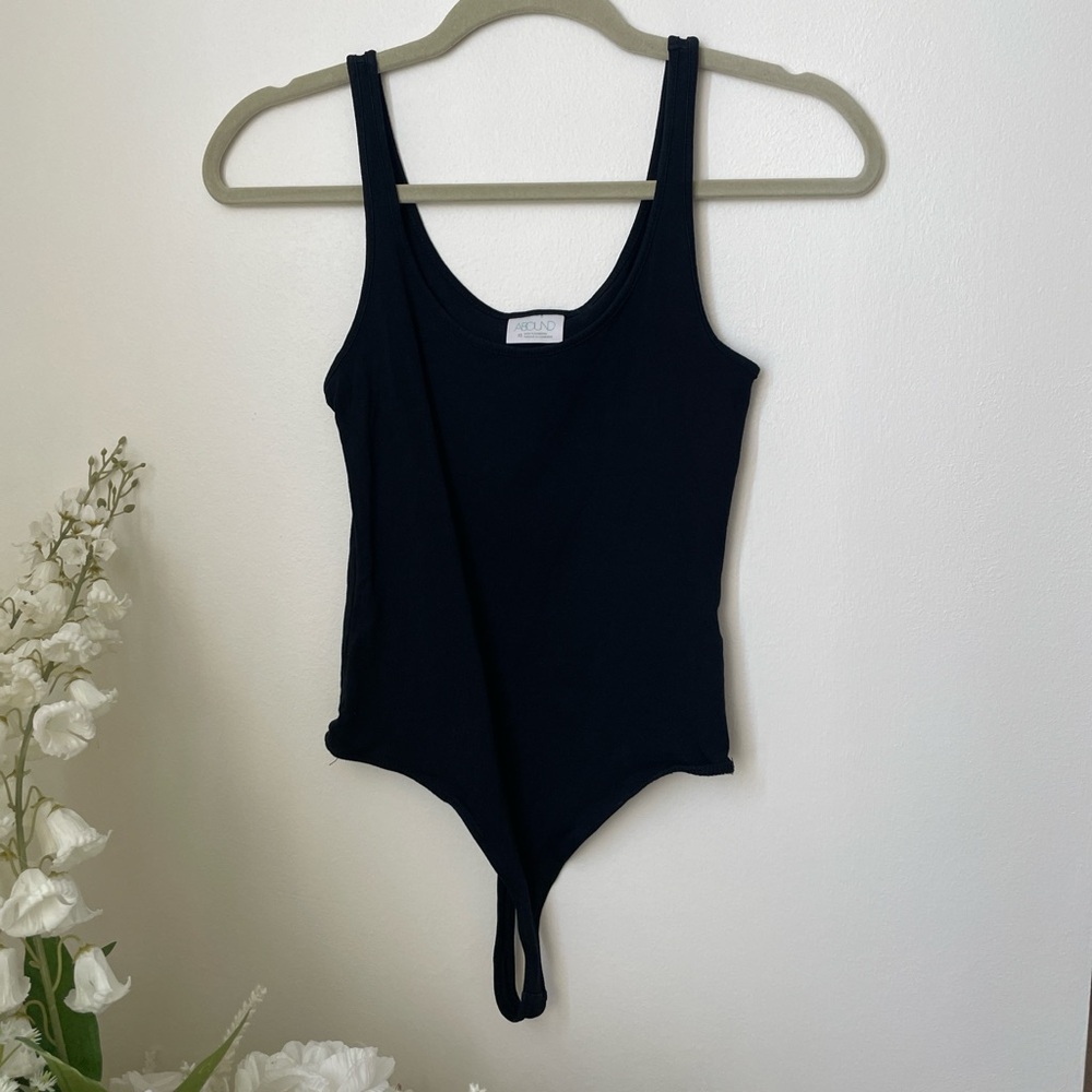 Abound Black Scoop Neck Bodysuit